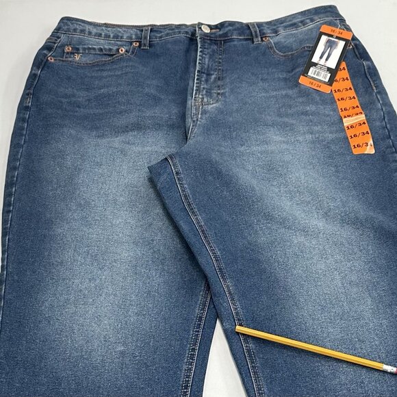 Frye Women's High-Rise Amari Jeans, Blue, Size 16/34 (NEW) - Picture 3 of 5